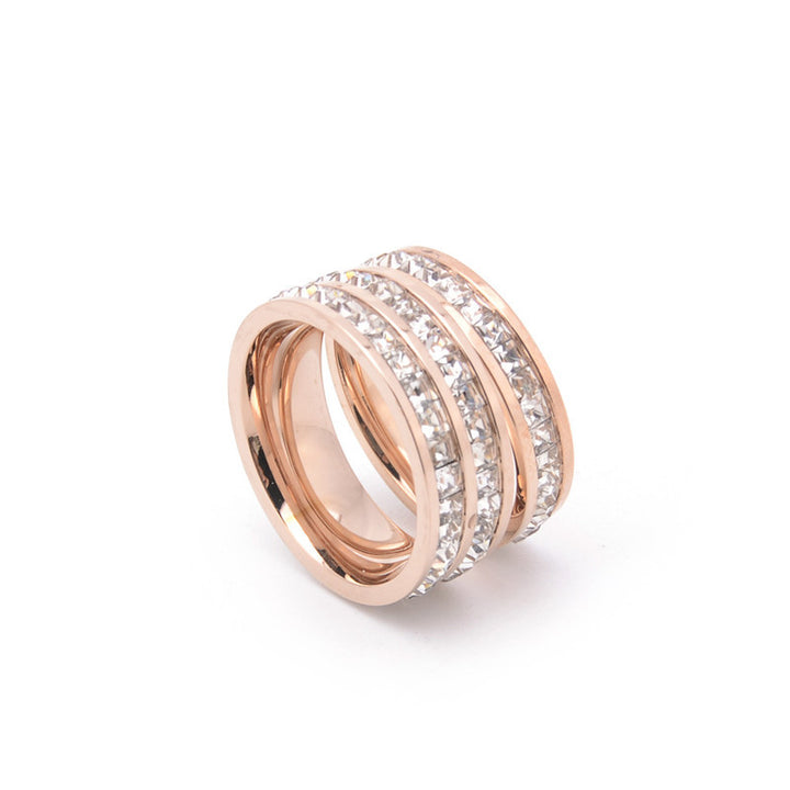 Dame Krystal-Forlovelsesring Stilla