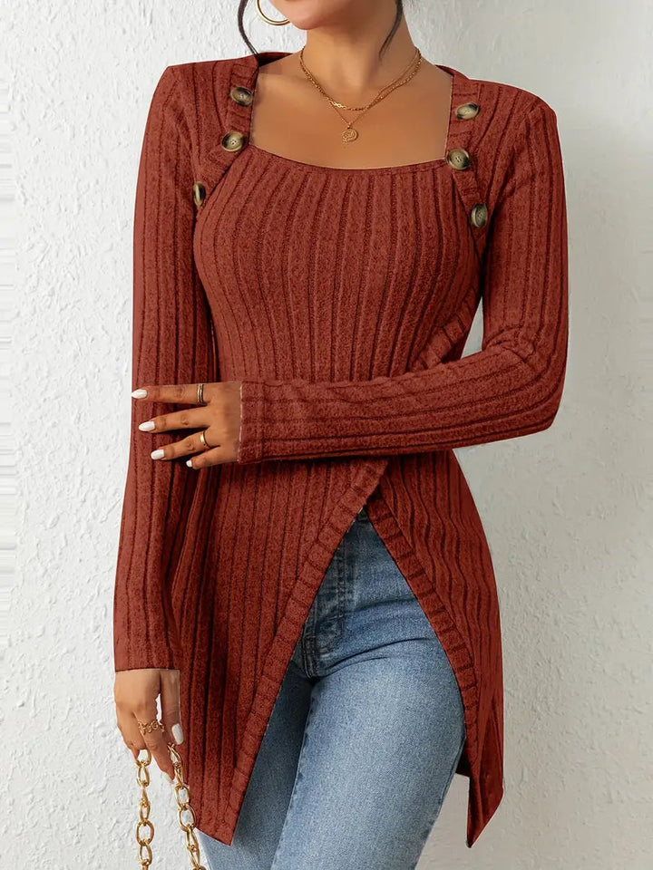 Stilla | Stilfuld Ribbet Pullover til Kvinder