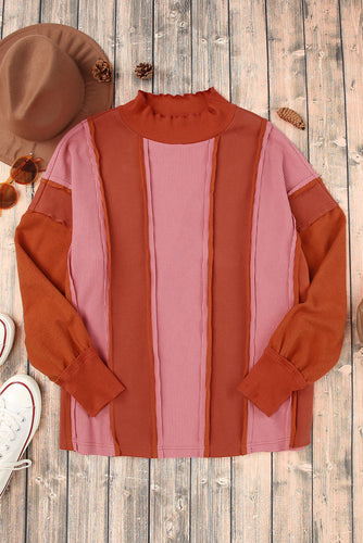 Stilla | Block Exposed Seam Top