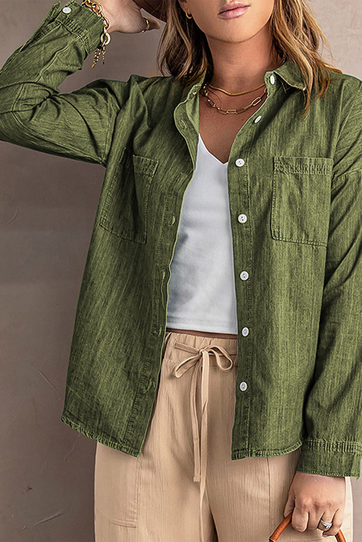 Stilla | Knap-op Krave Denim Top