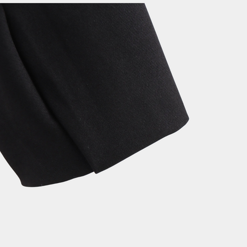Stilla | Cropped Blazerjakke Måltilpasset Langærmet Åben Front