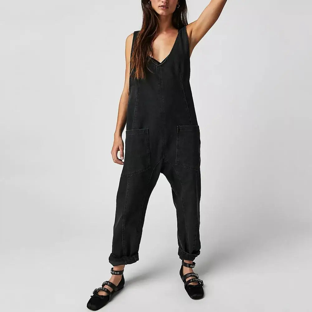 Skovae | Stilfuld denim jumpsuit