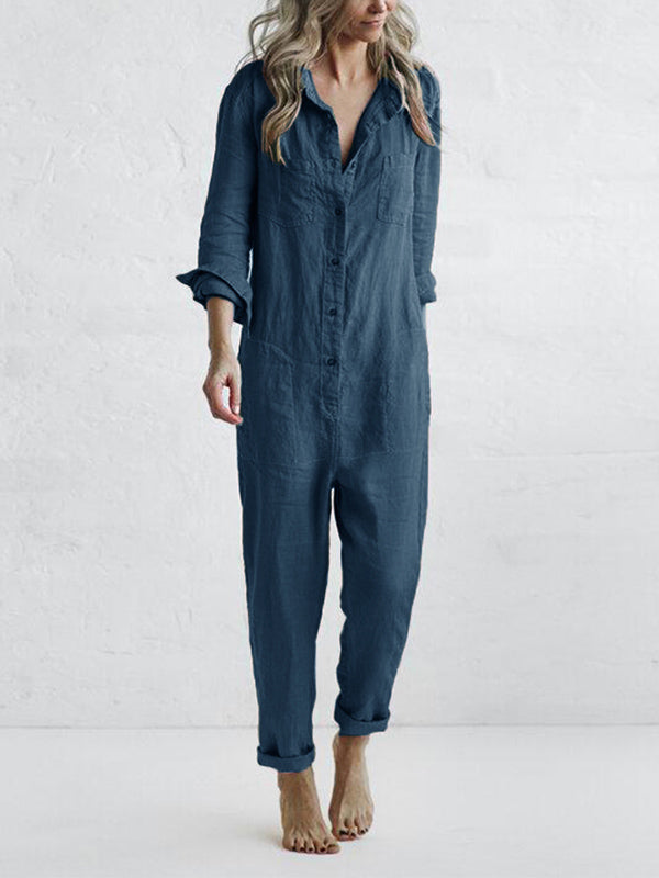Stilla | Elegant Jumpsuit Med Lange Ærmer, Der Sikrer Stil Og Komfort