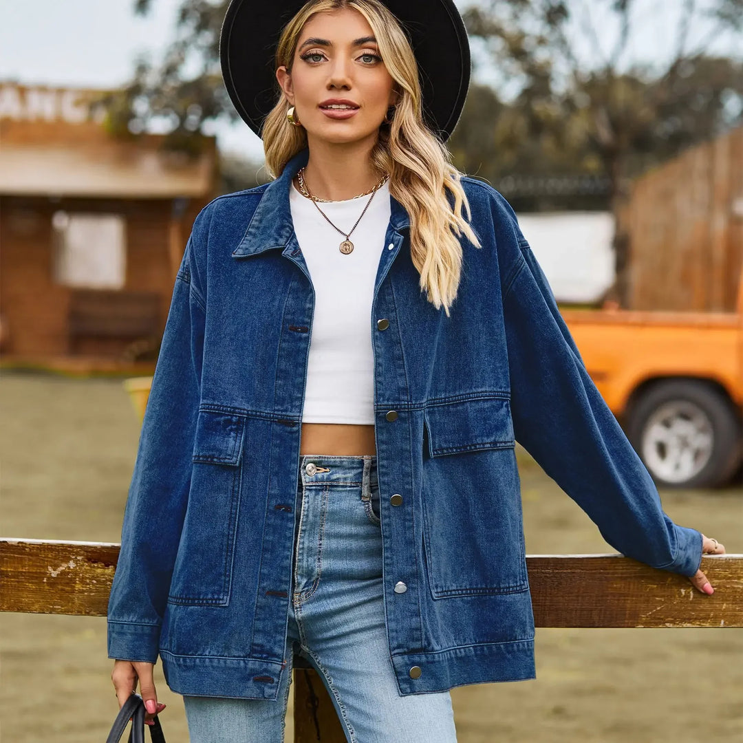 Stilla | Denimcharm Klassisk Vintage Denim Jakke til Dame
