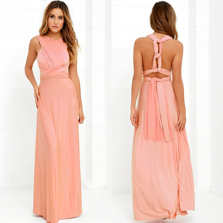 Skovae | Elegant Dame Infinity Kjole Smart Wrap Sommerkjole