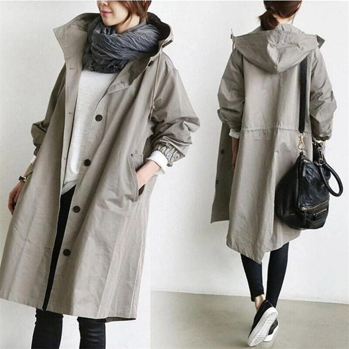 Stilla | Vandtæt Trenchcoat med Hætte