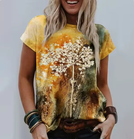 Stilla | Koreanske Dame 3D Rose Blomster Mønster Stil