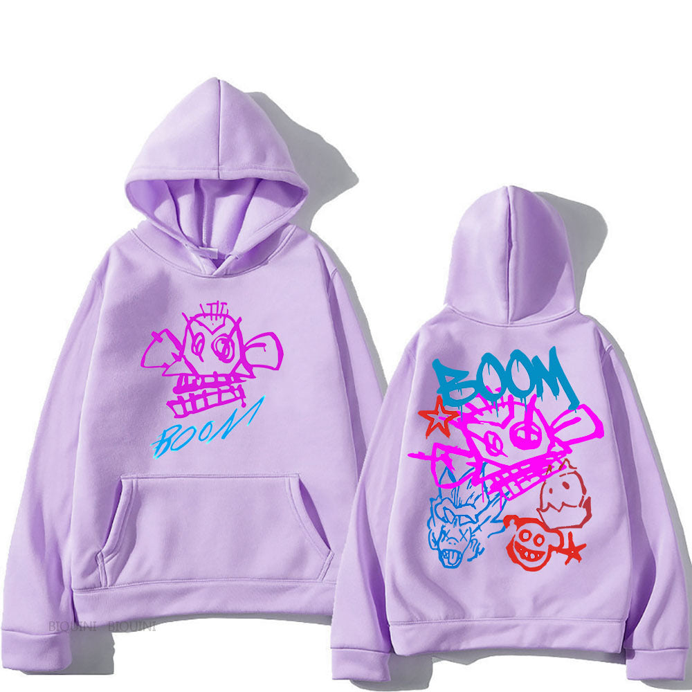 Stilla | Arcane Jinx Cartoon Langærmet Hoodie