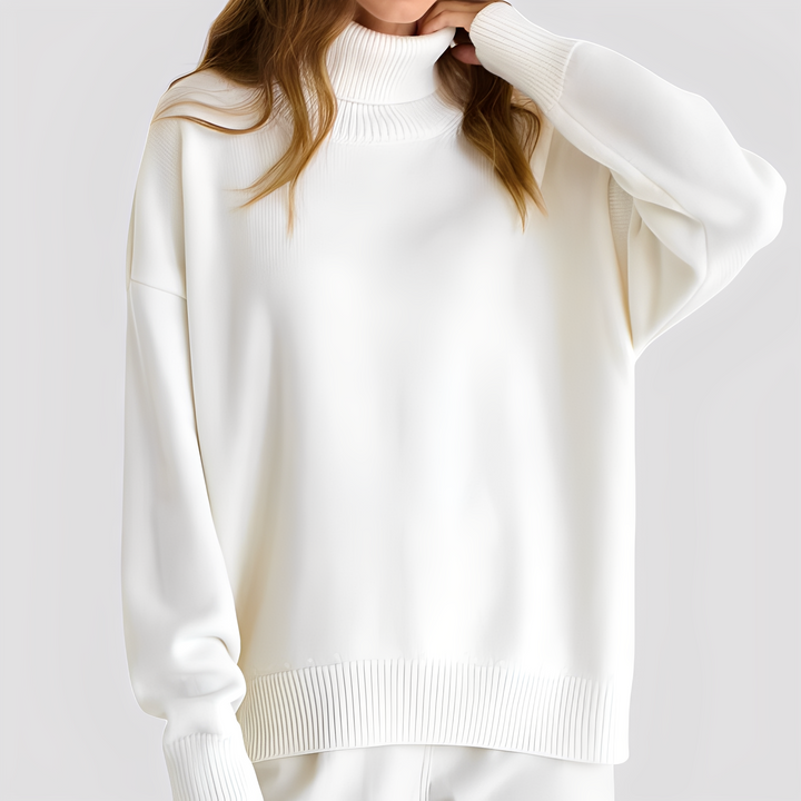 Stilla | Enkel, Oversized Rullekravesweater til Damer