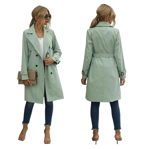Stilla | Dame Dobbelt-Knap Trenchcoat