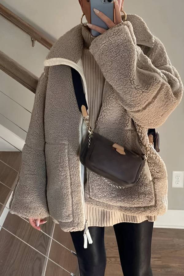 Stilla | Full-Zip Teddy-Jakke