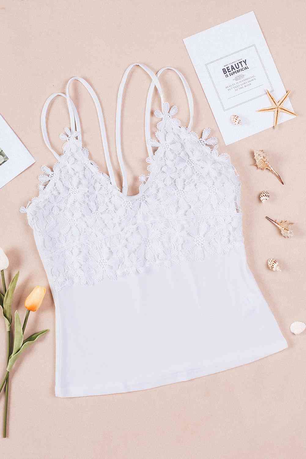 Stilla | Dobbelt Spaghetti Rem Cami Top