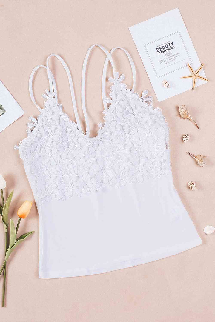 Stilla | Dobbelt Spaghetti Rem Cami Top