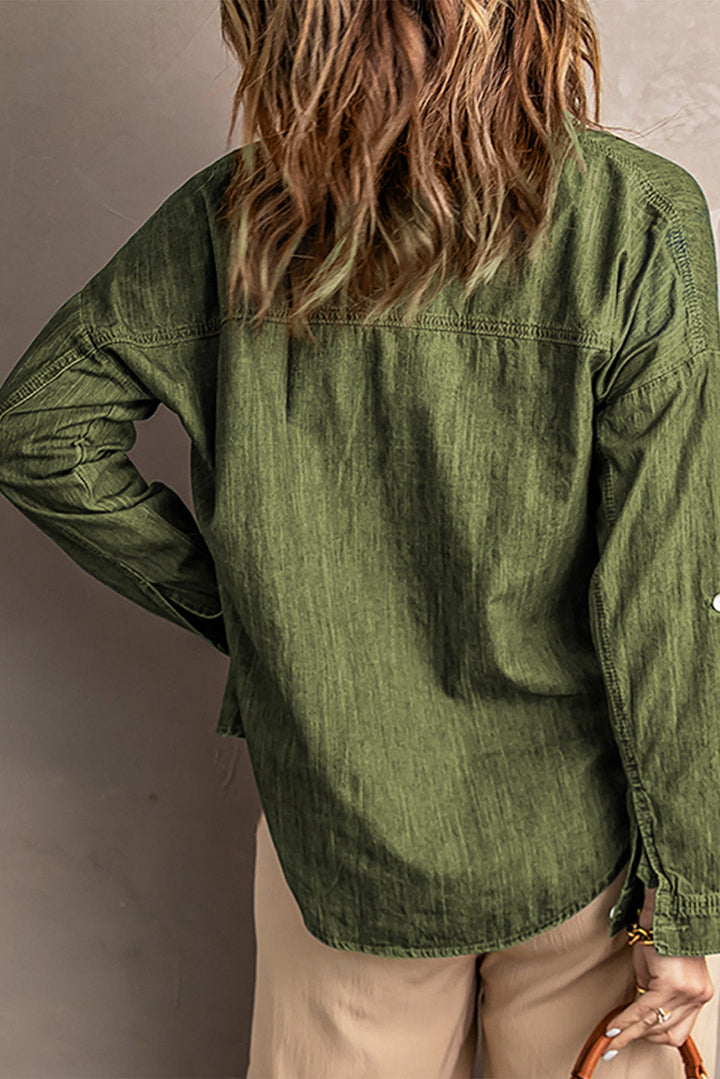 Stilla | Knap-op Krave Denim Top