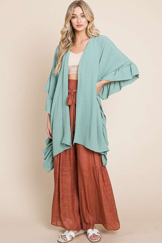 Stilla | Ærmer Ruffle Kimono