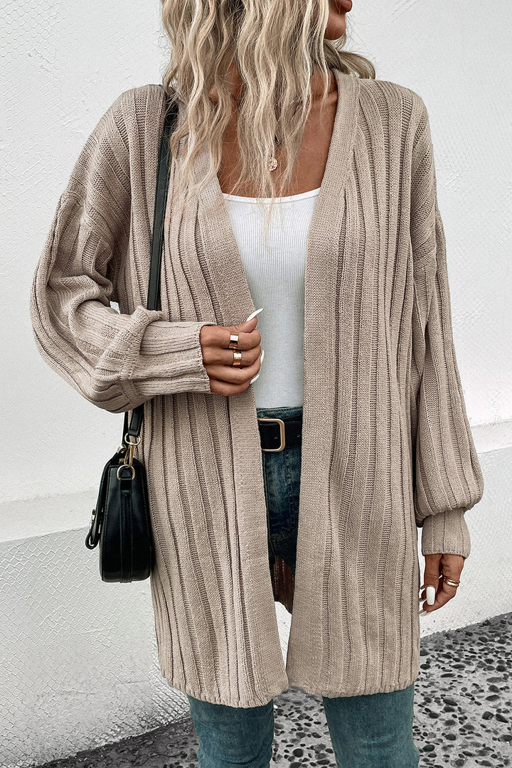 Stilla | Åben Front Cardigan med Lommer