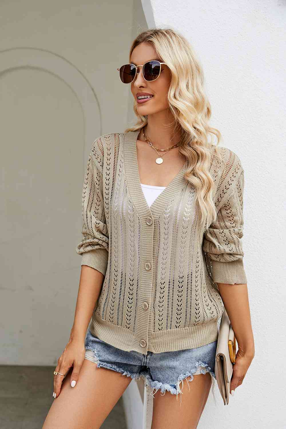 Stilla | Knapfront V-hals Cardigan