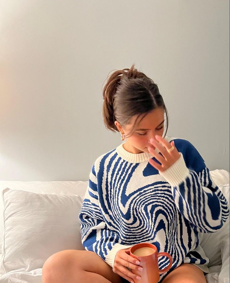 Stilla | Virvelmønster-trøje til trendy outfits