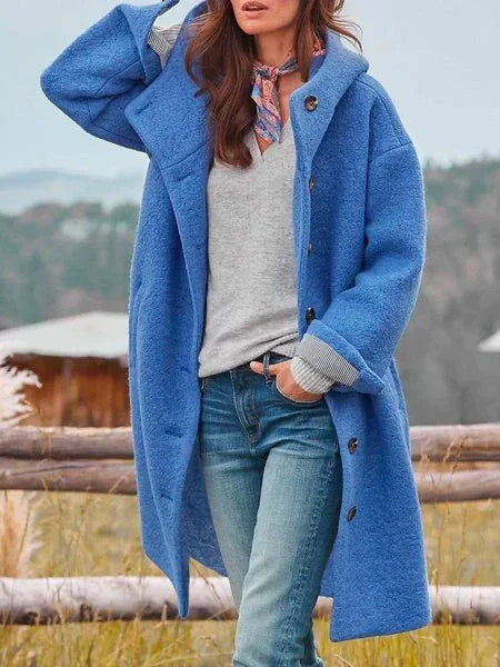 Stilla | Maxi Fleece Frakke Med Hætte