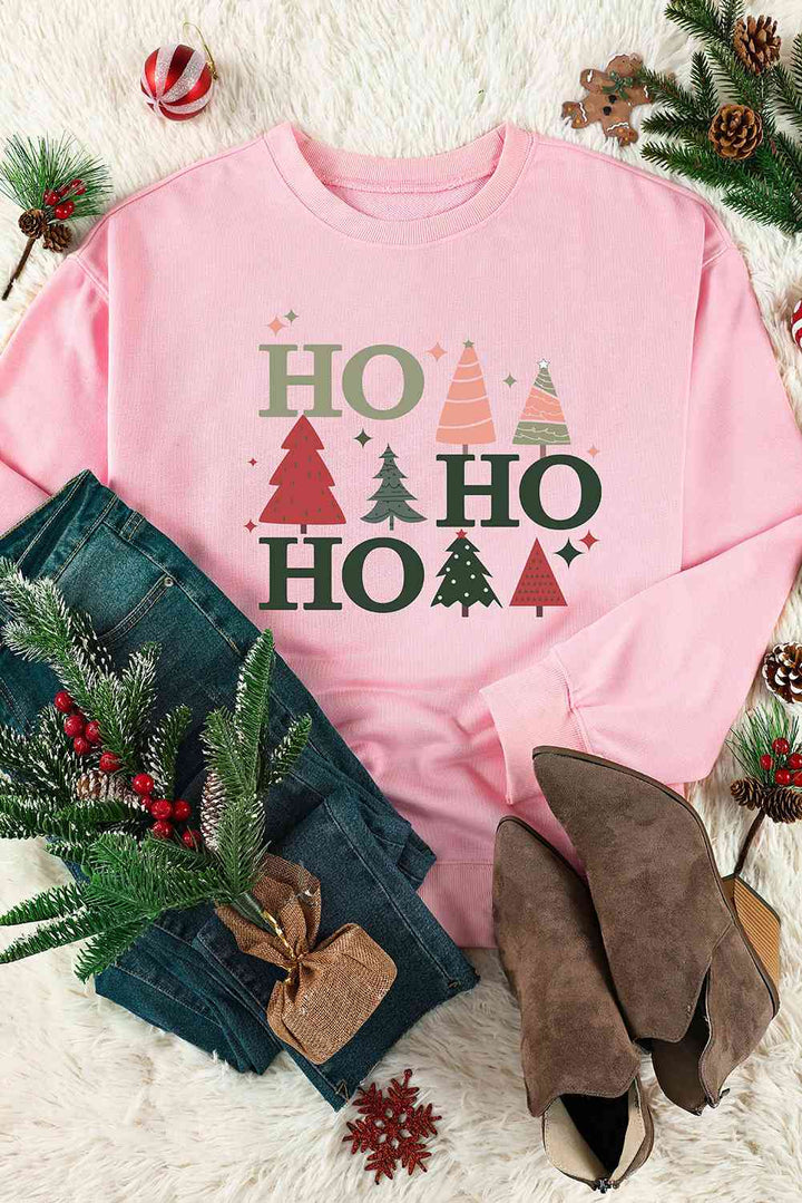 Stilla | Tree Graphic Dropped Shoulder Sweatshirt