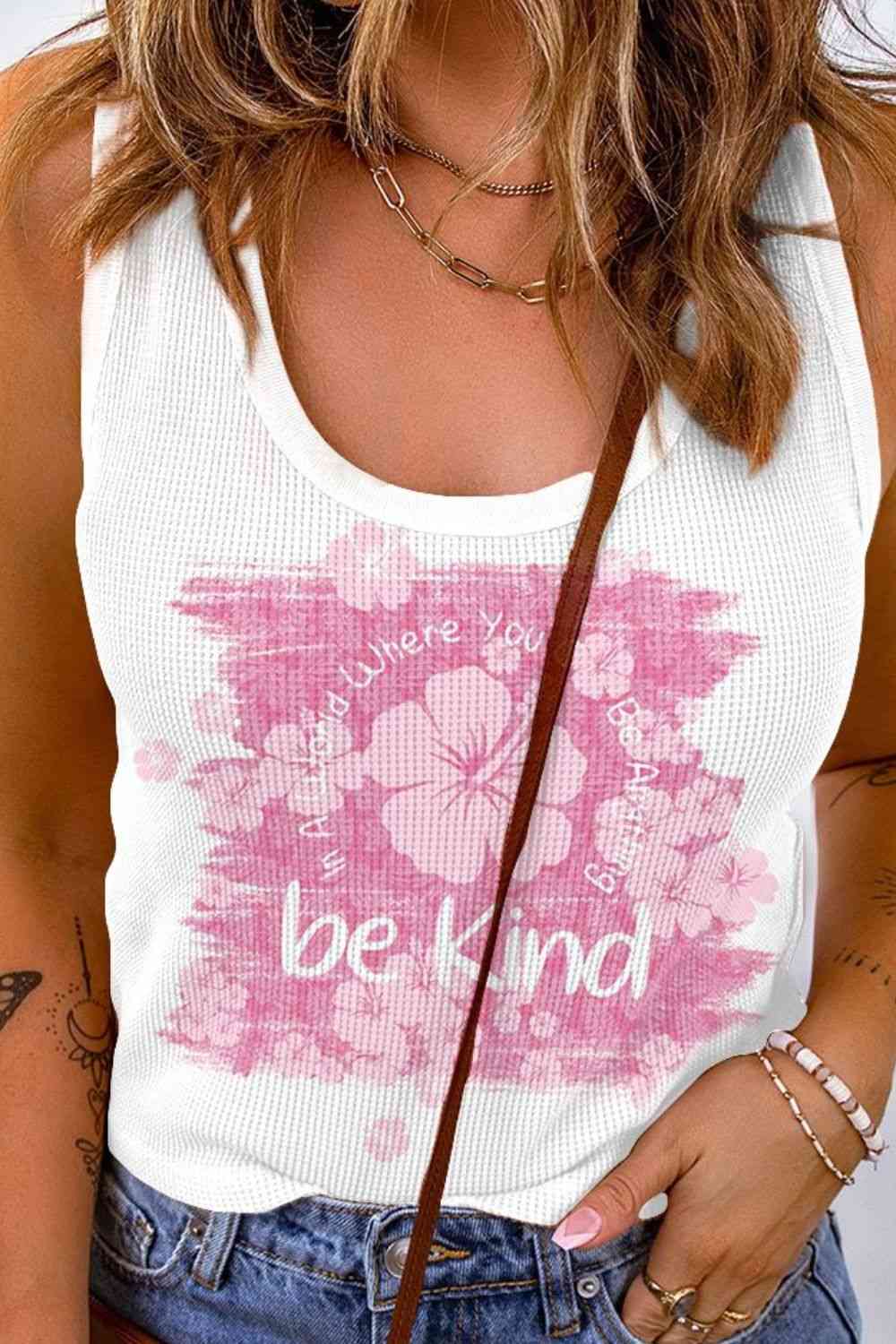 Stilla | Børne Grafisk Scoop Neck Tank