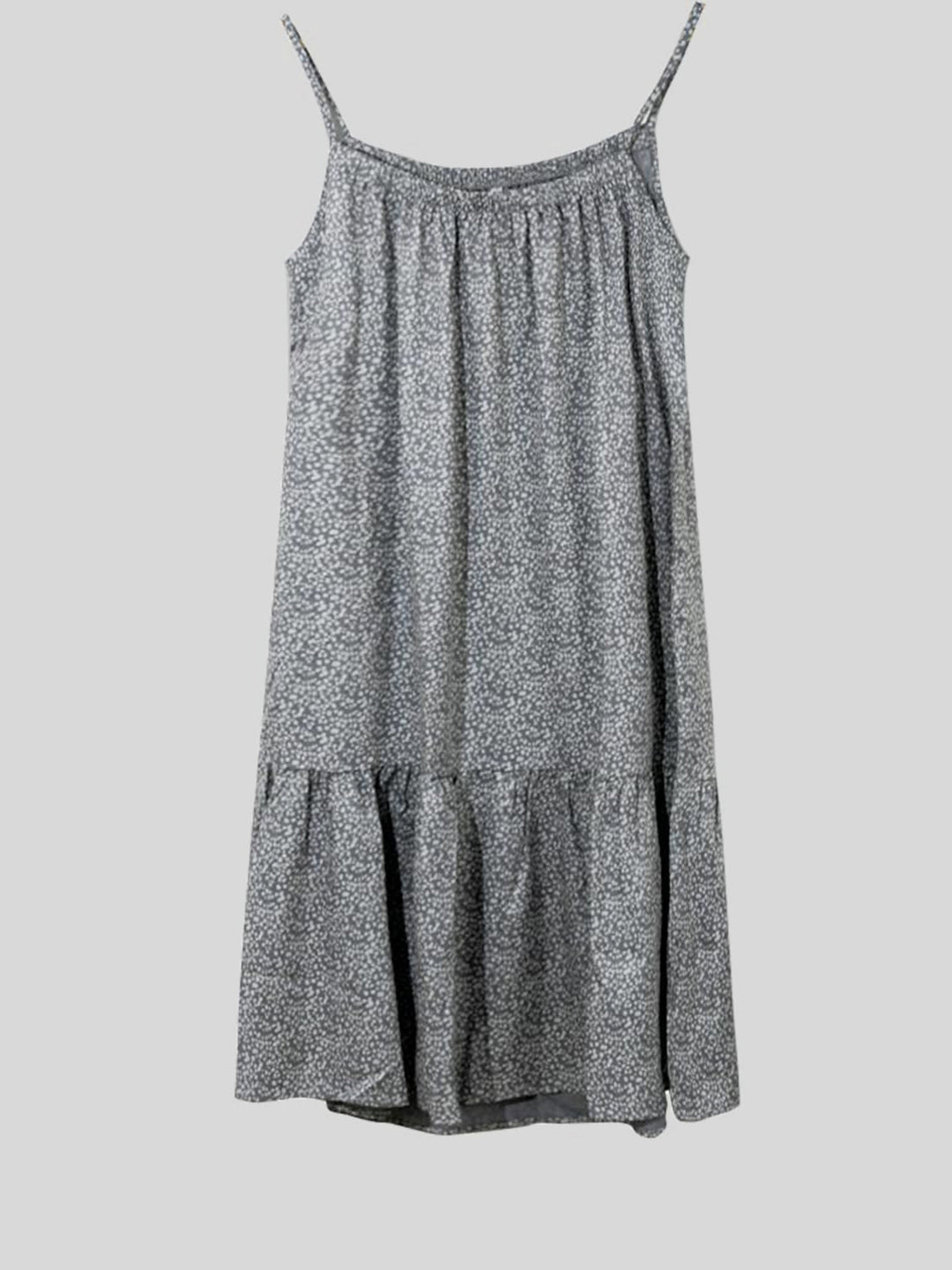 Stilla | Størrelse Trykt Ærmeløs Mini Cami Kjole