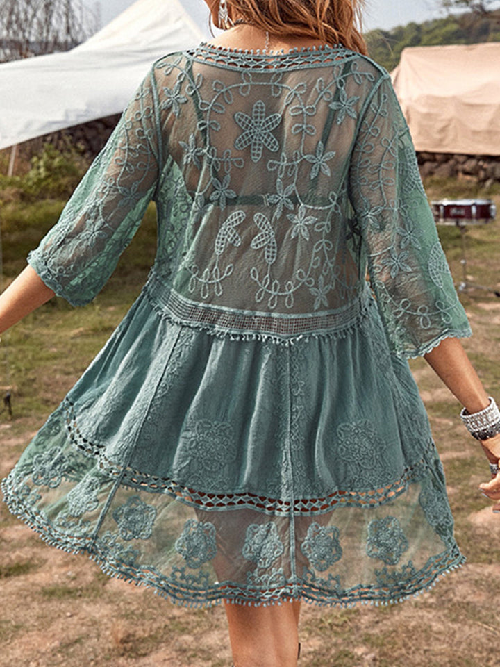 Stilla | Detalje Plunge Cover-up Kjole
