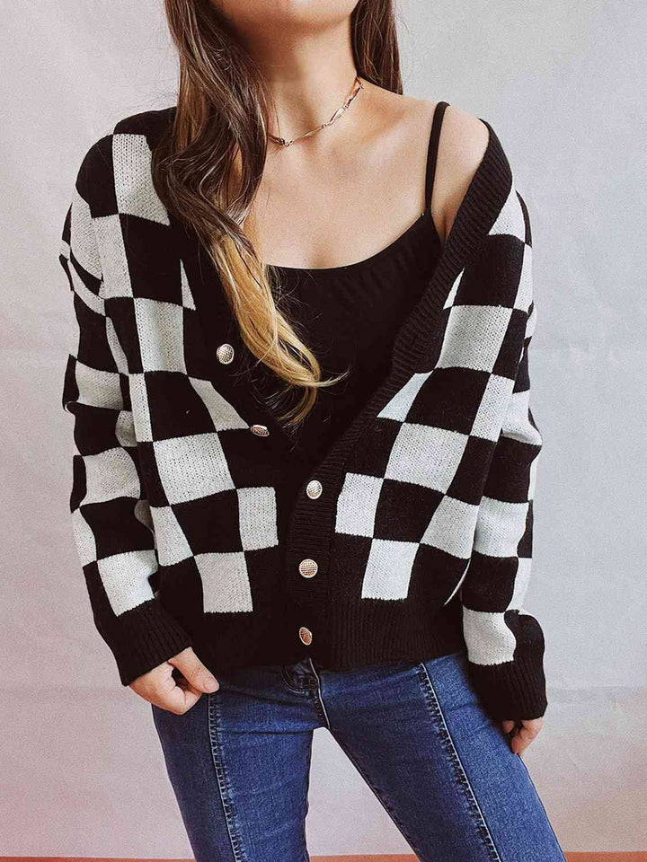 Stilla | Åben Front Knap Cardigan