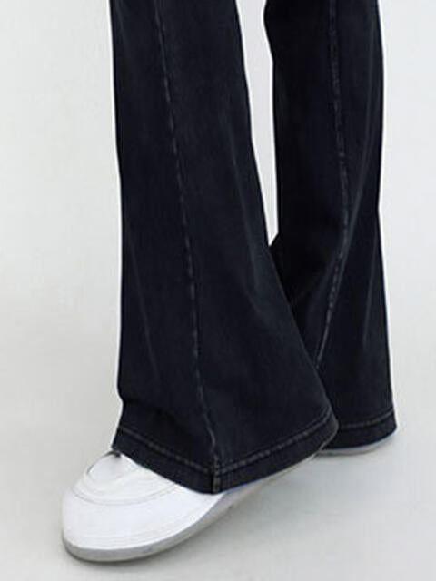 Stilla | Talje Bootcut Jeans Med Lommer
