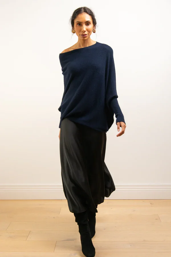 Stilla | Asymmetrisk Draperet Pullover