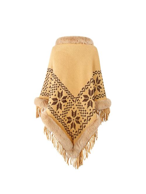 Stilla | Geometrisk Cape Ærme Poncho