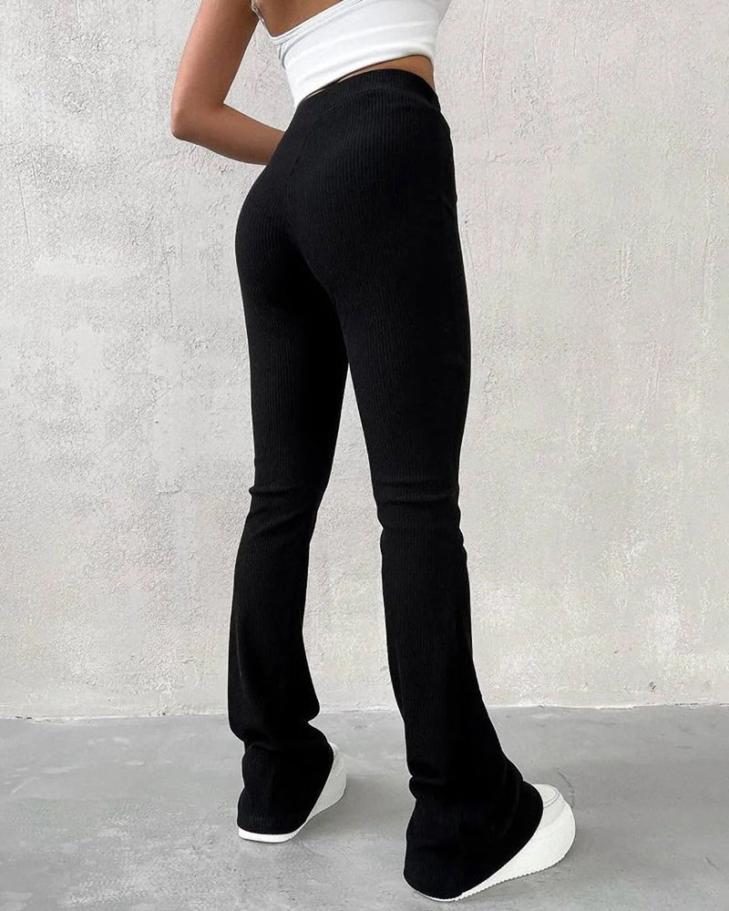 Stilla | Slim Fit Bukser med Micro Flare