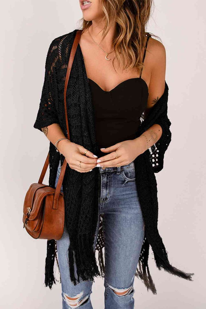 Stilla | Hem Slid Åben Front Cardigan