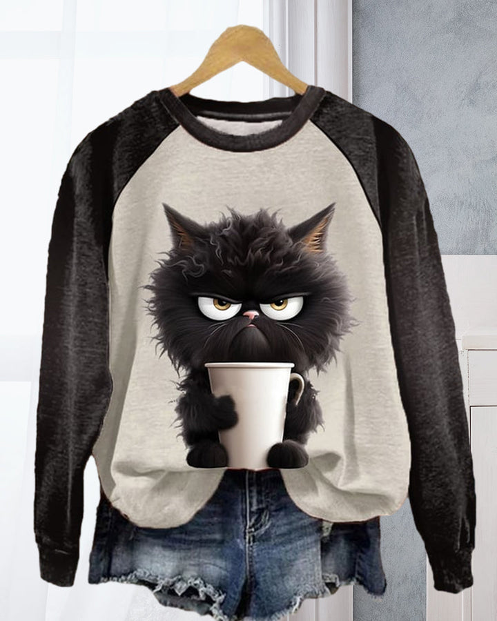 Stilla | Kat Sweatshirt med farveblok