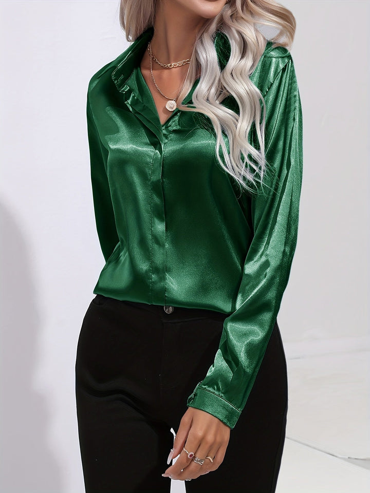 Stilla | Elegant Satinbluse
