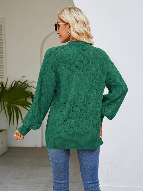 Stilla | Åben Front Lanterneærmer Cardigan