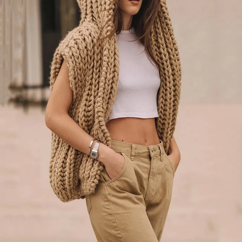 Stilla | Cozy Oversized Strik Hoodie Sweater