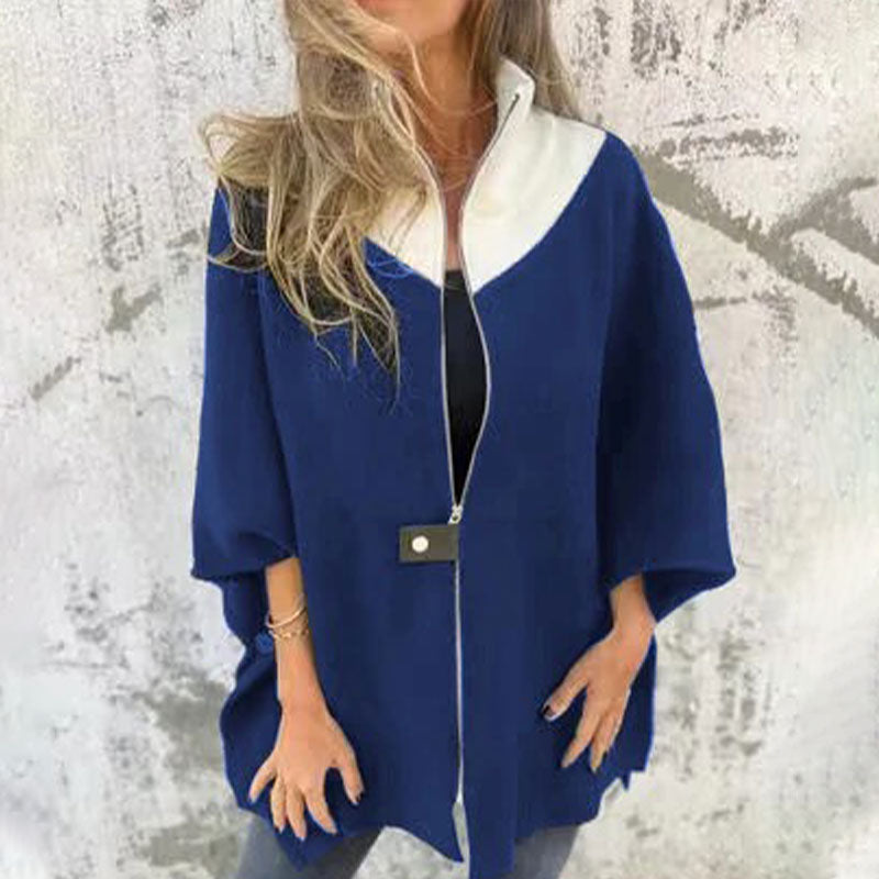 Stilla | Stilfuld To-Farvet Lang Jakke til Elegante Lag-På-Lag Looks