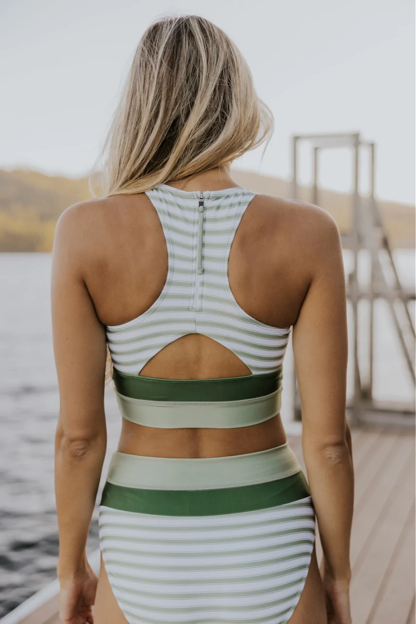 Skovae | Floral Racerback Fordelagtig Bikini Sæt
