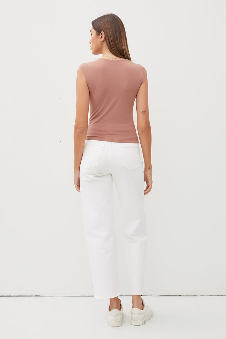 Stilla | Cool Square Neck Cap Sleeve Tank