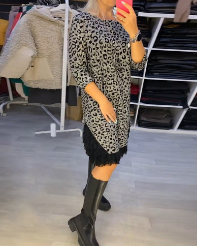 Stilla | stilfuld kjole med leopardmønster