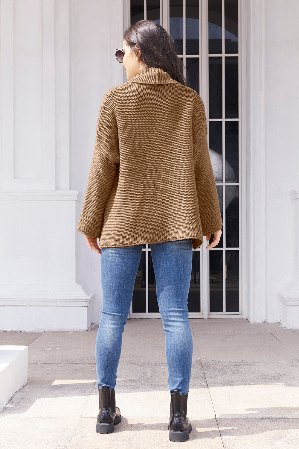 Stilla | Åben Front Langærmet Cardigan