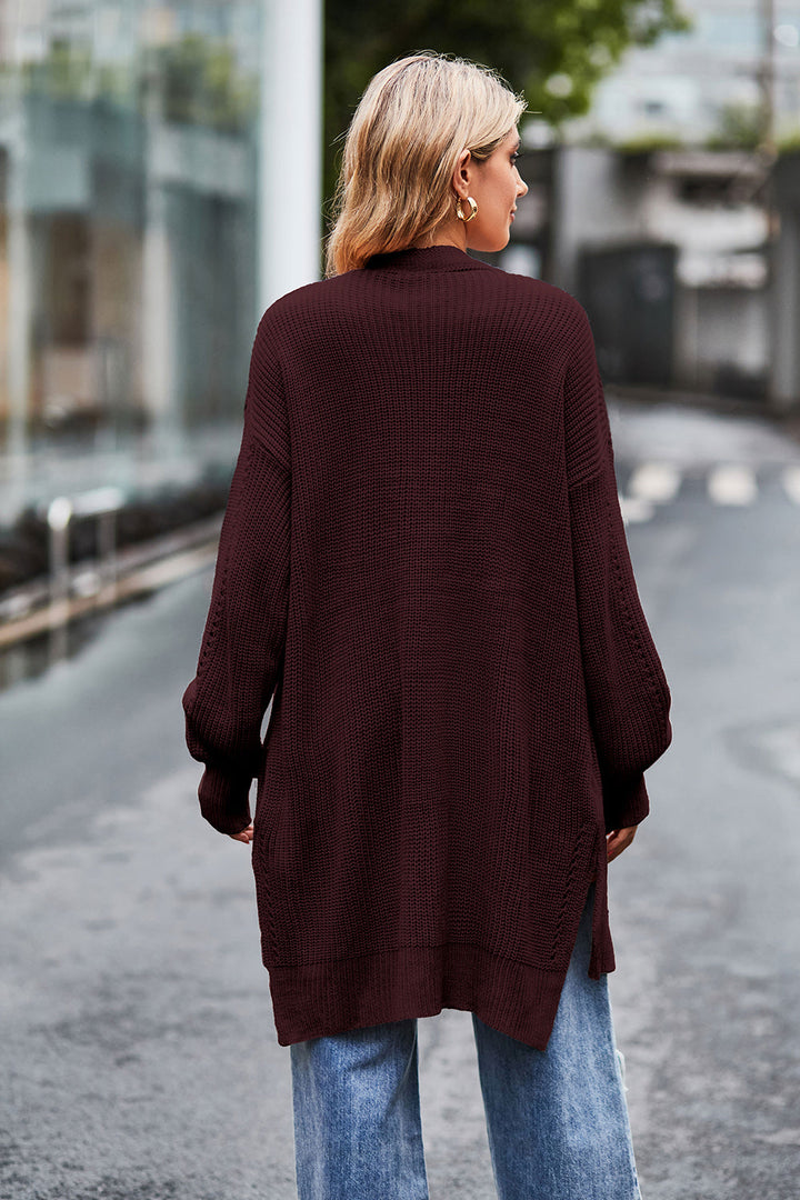 Stilla | Front Dropped Shoulder Longline Cardigan