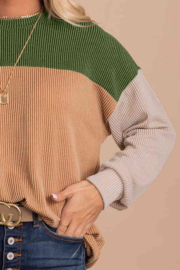 Stilla | Block Droppet Skulder T-shirt