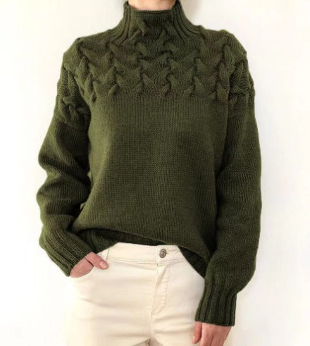Stilla | Elegant strikpullover med fletmønster