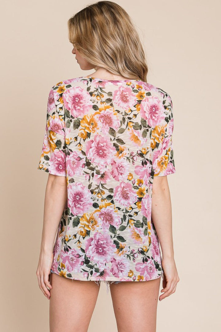 Stilla | Floral Rund Hals T-Shirt