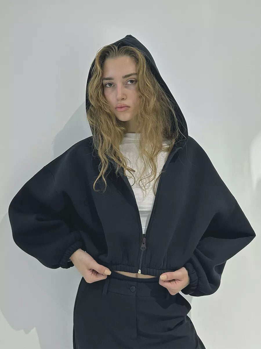 Stilla | Casual, Letvægts, Kort Sports Hoodie Jakke