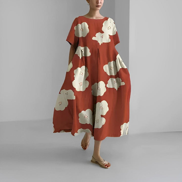 Stilla | Boho Blomstret Kjole