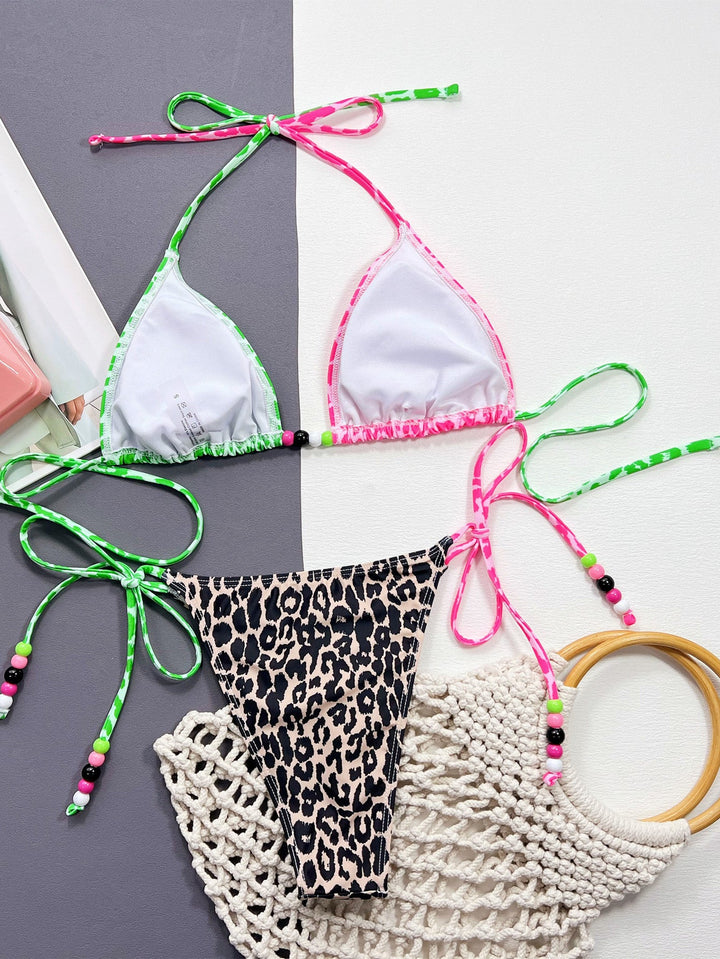 Stilla | Tied Halter Neck Bikini Sæt