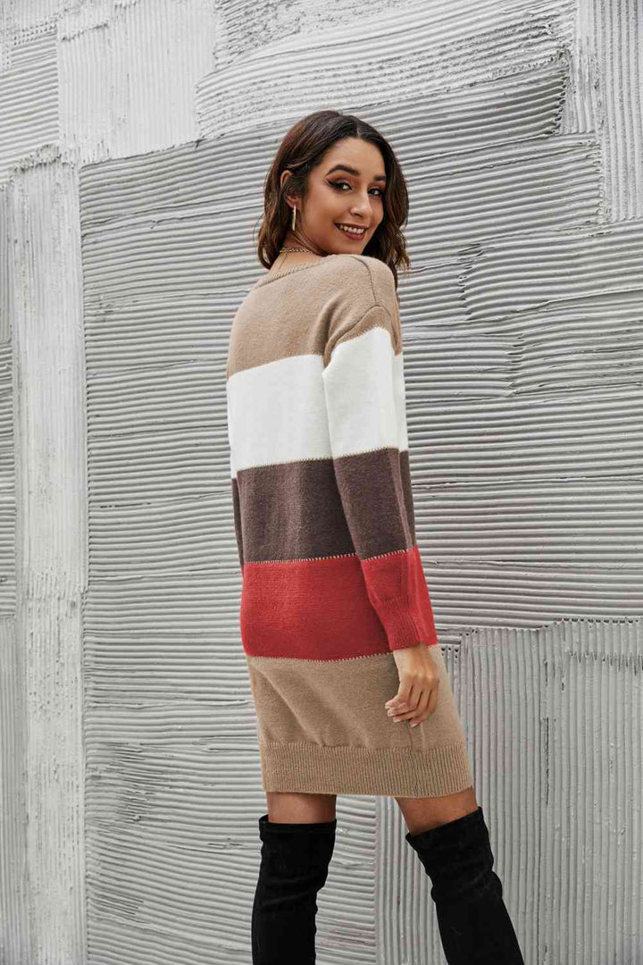 Stilla | Højre Stribet Sweater Kjole